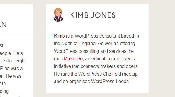 My profile for WordCamp London 2013