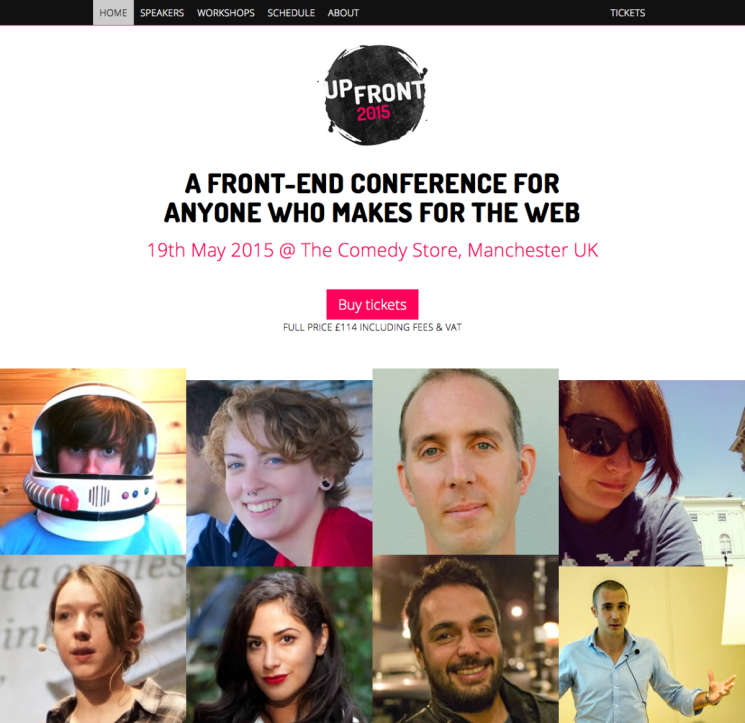UpFront conf - May 19th in Manchester